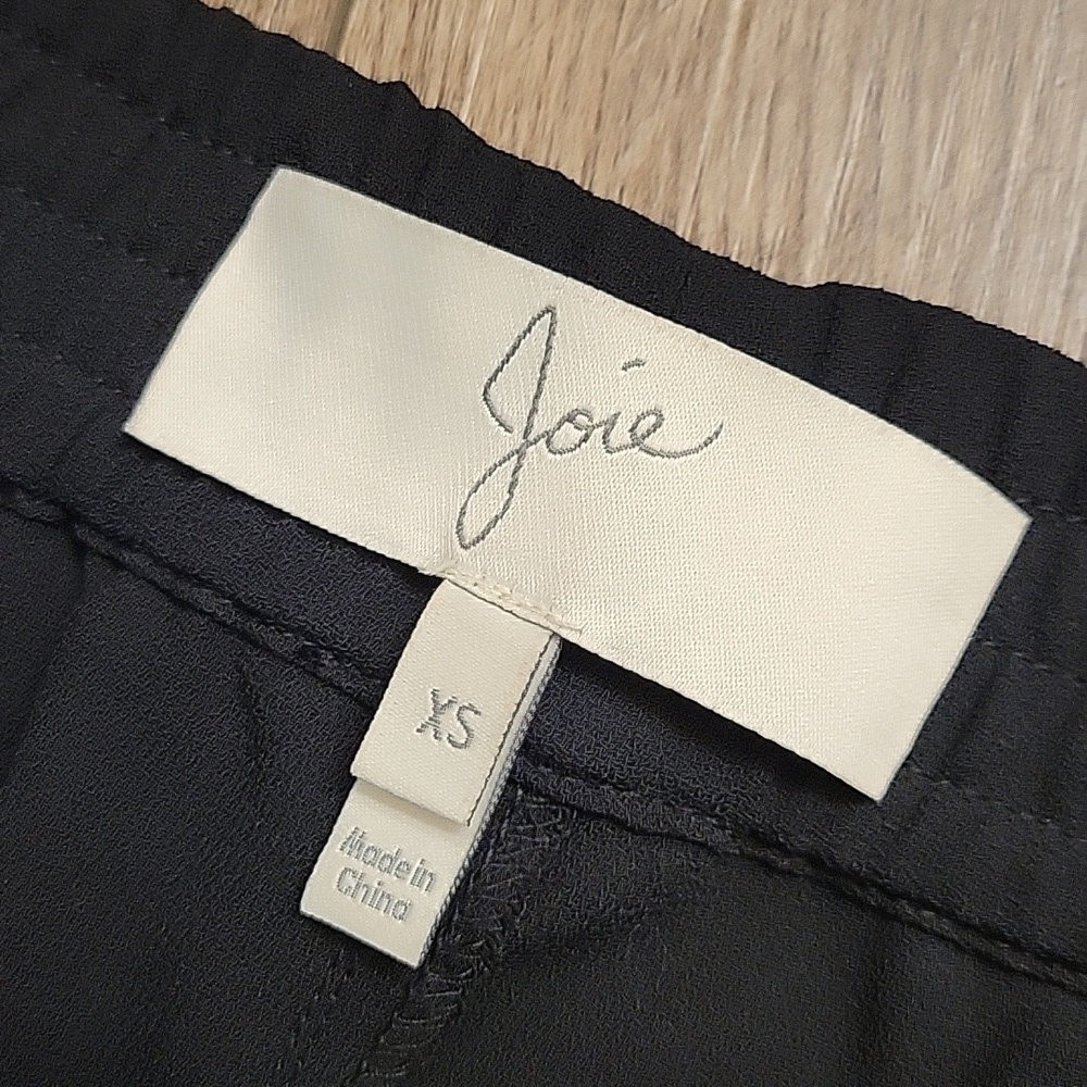 Joie Black Joggers Stretch Athletic Leisure Pants High-Rise Slim Fit XS - Picture 12 of 15